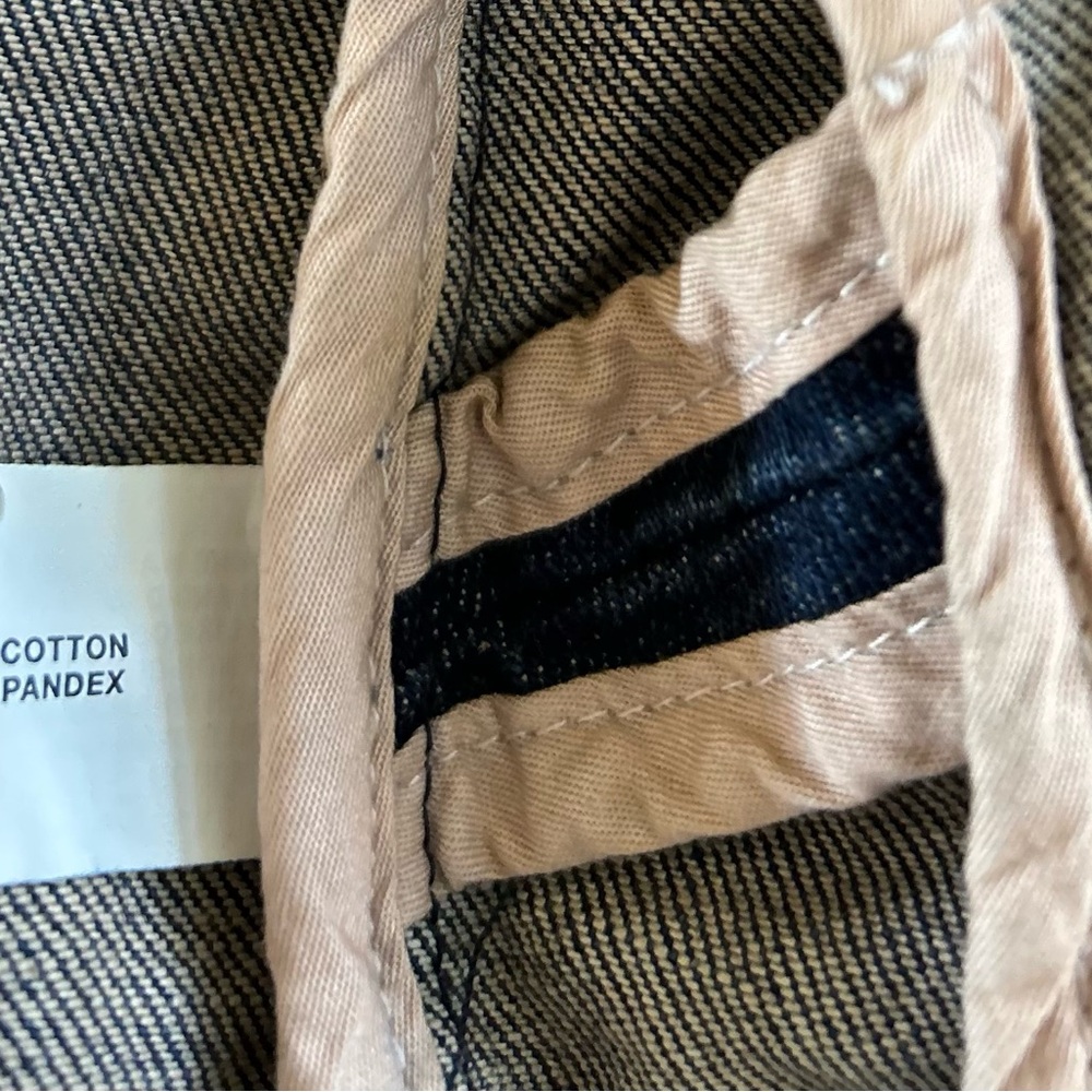 GAP WOMAN’S VINTAGE CROPPED DENIM COLLARLESS JACKET - Picture 3 of 9